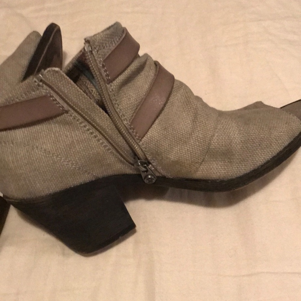 Buckle Blowfish by Malibu open toe shoe boots